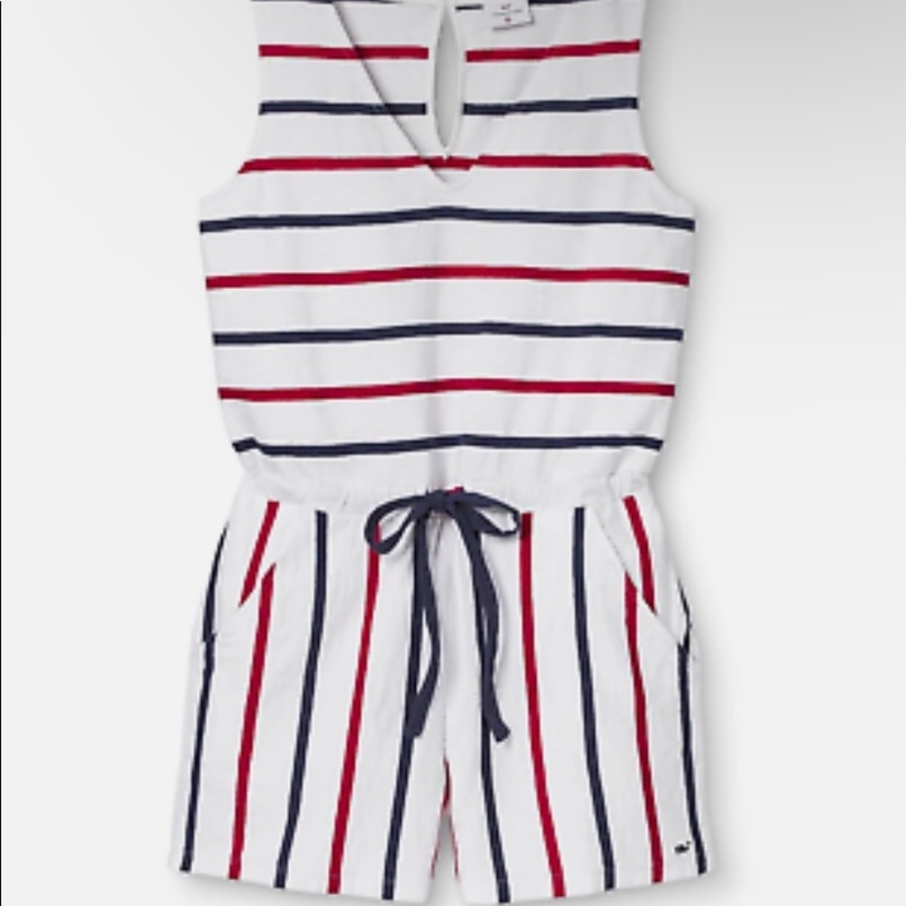 Vineyard Vines Red White and Blue Romper